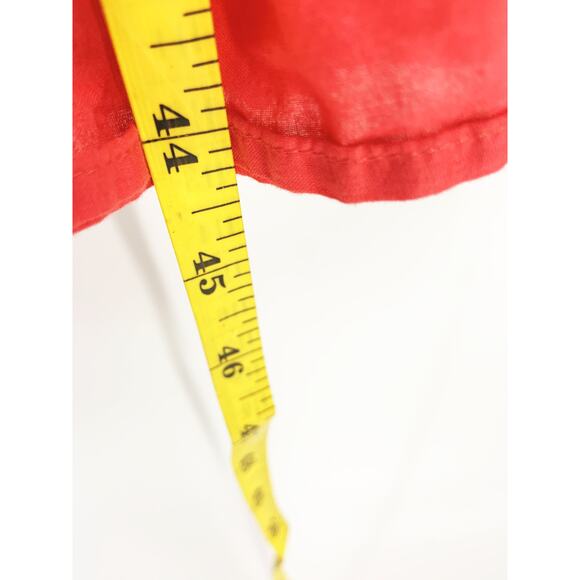 Ann Taylor Loft Orange Coral Tiered Cotton Cami A-Line Midi Dress Size 4 - Picture 7 of 7